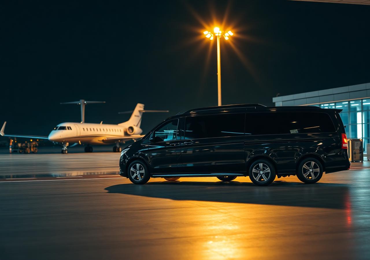 Viatura executiva VICDREAM em terminal de aeroporto